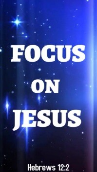 Purple Joyful Focus On Jesus  Instagram Reel template