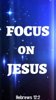 Purple Joyful Focus On Jesus  Instagram Reel template