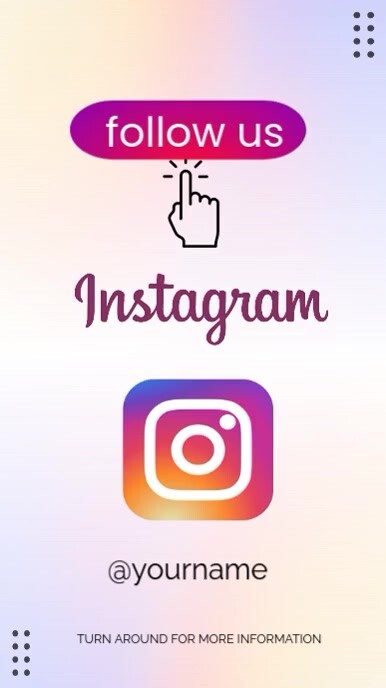 Purple Joyful Follow Me On Instagram  Instagram Story template