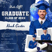 Purple Joyful Graduation Celebration Instagram Post Video Instagram-opslag template