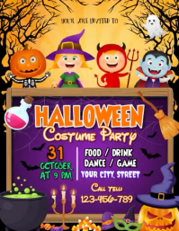 Lila Halloween Costume Party Iflaya Template