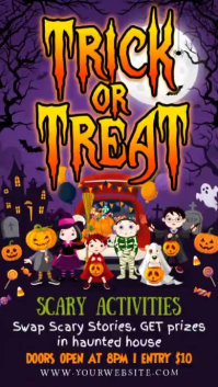 Purple Halloween Event Instagram na Kuwento Template