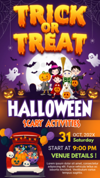 Ungu Halloween Event Instagram Story Template
