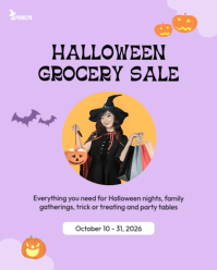 Morado Halloween Grocery Sale Instagram Portrait Template - Page 1
