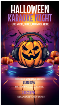 Purple Joyful Halloween Instagram Story template