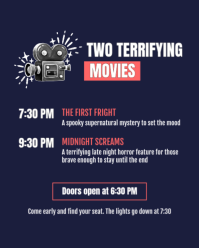 Purple Halloween Movie Night Instagram Portrait Template - Page 2