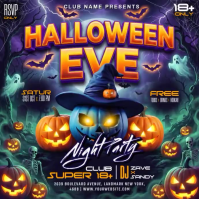 Ungu Halloween Night Party Message Instagram Template
