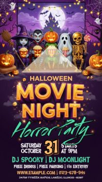 Ungu Halloween Party Instagram-Story Template