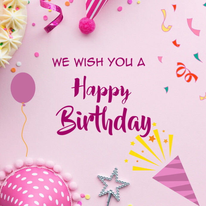 Plantilla de Purple Joyful Happy Birthday Template Instagram Post ...