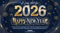 Purple Joyful Happy New Year Digital Display (16:9) template