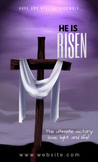 สีม่วง Easter Sunday Service US Legal Template