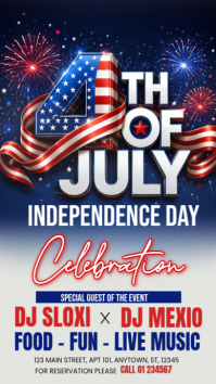 Purple Joyful Independence Day Celebration Instagram Story template