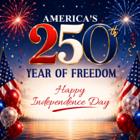Purple Joyful Independence Day Celebration Instagram Post Instagram-Beitrag template