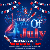 Purple Joyful Independence Day Celebration Instagram Post template