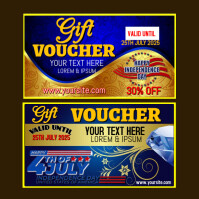 Brown Gift Voucher Instagram Post Template