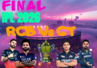 Purple Joyful IPL Cricket Final Postcard template