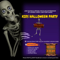 Purple Kids Halloween Party Publicación de Instagram Template