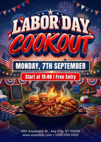 Ungu Labor Day Cookout A6 Template
