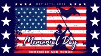 Purple Joyful Memorial Day Pos Twitter template