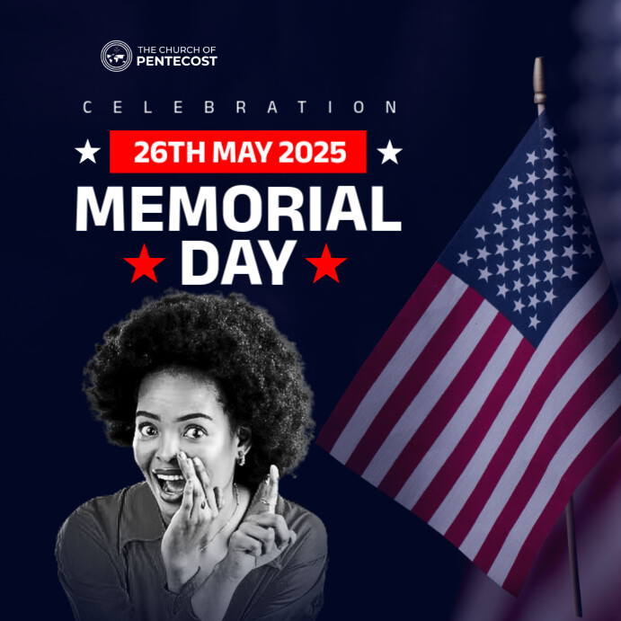Purple Joyful Memorial Day Wish Instagram Post Template | PosterMyWall