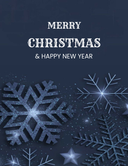 Copy of Purple Joyful Merry Christmas And Happy New Year Flyer (us ...