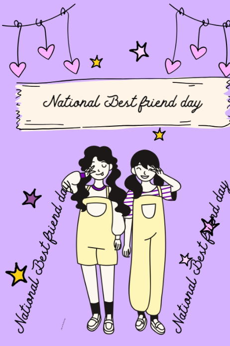 National Best Friend Day Template | PosterMyWall
