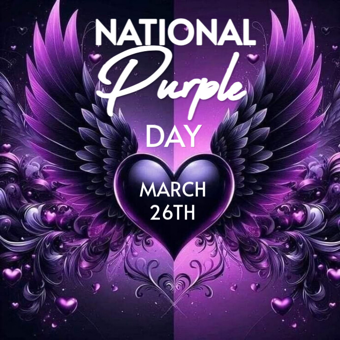 Copy of Purple Joyful National Purple Day Instagram Post | PosterMyWall