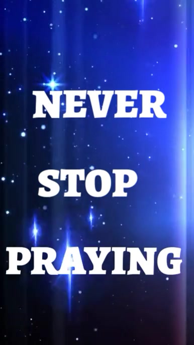 Purple Joyful Never Stop Praying  Instagram Reel template