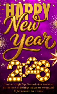 Purple Joyful New Year Us Legal template
