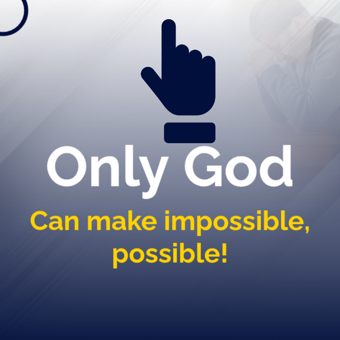 Purple Joyful Only God Can Make Impossible Possible Quote Instagram ...
