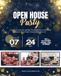 Ungu Open House Party Instagram Portrait Template