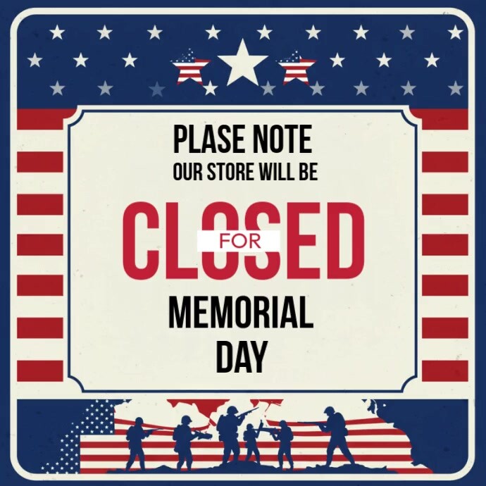 Purple Joyful Please Note Our Store Wi Will Be Closed Instagram Post template