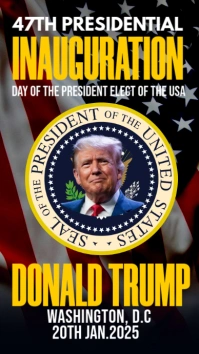 Purple Joyful Presidential Inauguration Day Instagram Story template