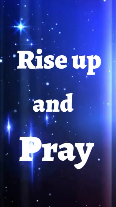 Purple Joyful Rise Up And Pray  Instagram Reel template