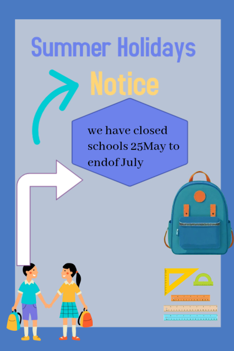 School Closure Notice Poster Templat | PosterMyWall