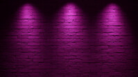 Purple Joyful Spotlight Background Design  Digital Display (16:9) template