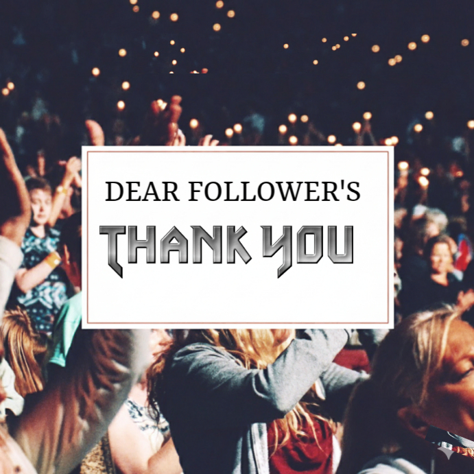Plantilla de Purple Joyful Thank You Follower's Instagram Post ...