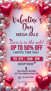 Purple Joyful Valentine's Day Promo  Instagram Story template