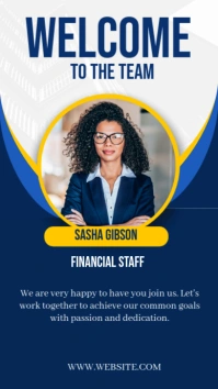 Purple Joyful Welcome To The Team  Instagram Story template