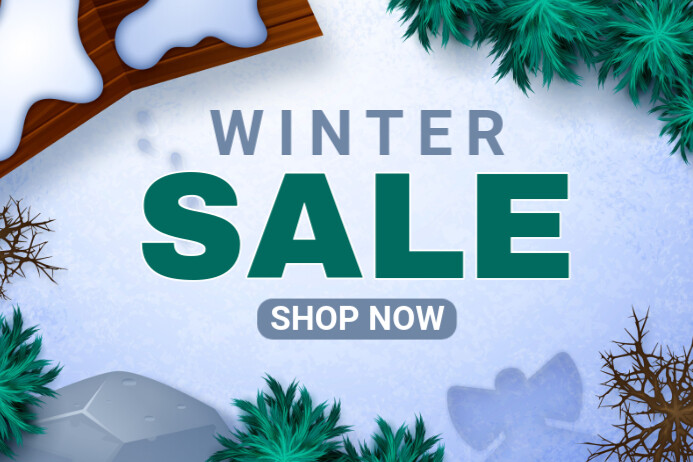 Purple Joyful Winter Sale Label Template | PosterMyWall