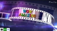 Purple Joyful Wow Amazing Digital Display (16:9) template