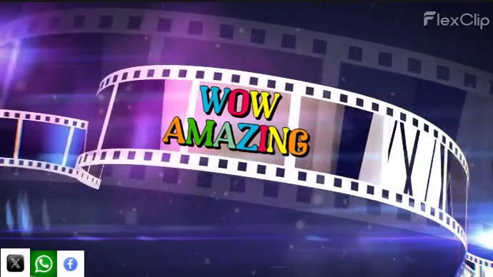 Purple Joyful Wow Amazing Digital Display (16:9) template