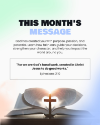 สีม่วง Youth Church Service Instagram Portrait Template - Page 4