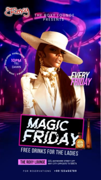 Violet Ladies Night Event Instagram-Reel Template
