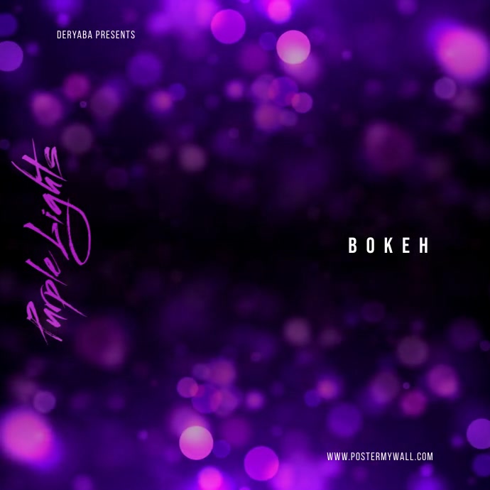 Copy of Purple Lights Dark Abstract Video CD Cover | PosterMyWall