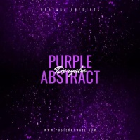 Purple Lights Dark Abstract Video CD Cover Template | PosterMyWall