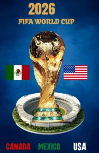 Purple List-based 2026 World Cup Poster  Tabloid Tabloïd template