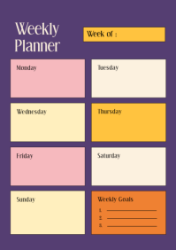 Purple Daily Planner A4 Template - Page 4