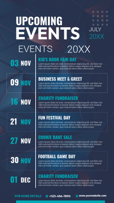 Event Program Template Design
