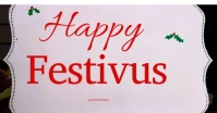 Purple List-based Happy Festivus  Facebook Ad Facebook-Anzeige template